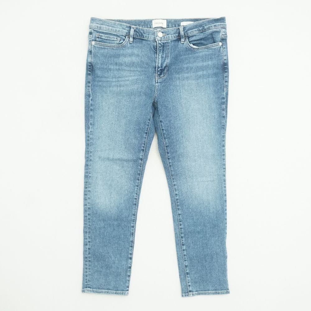FRAME Le Garcon Womens Blue Denim Jeans Size 31 Daphne Wash Slim Fit